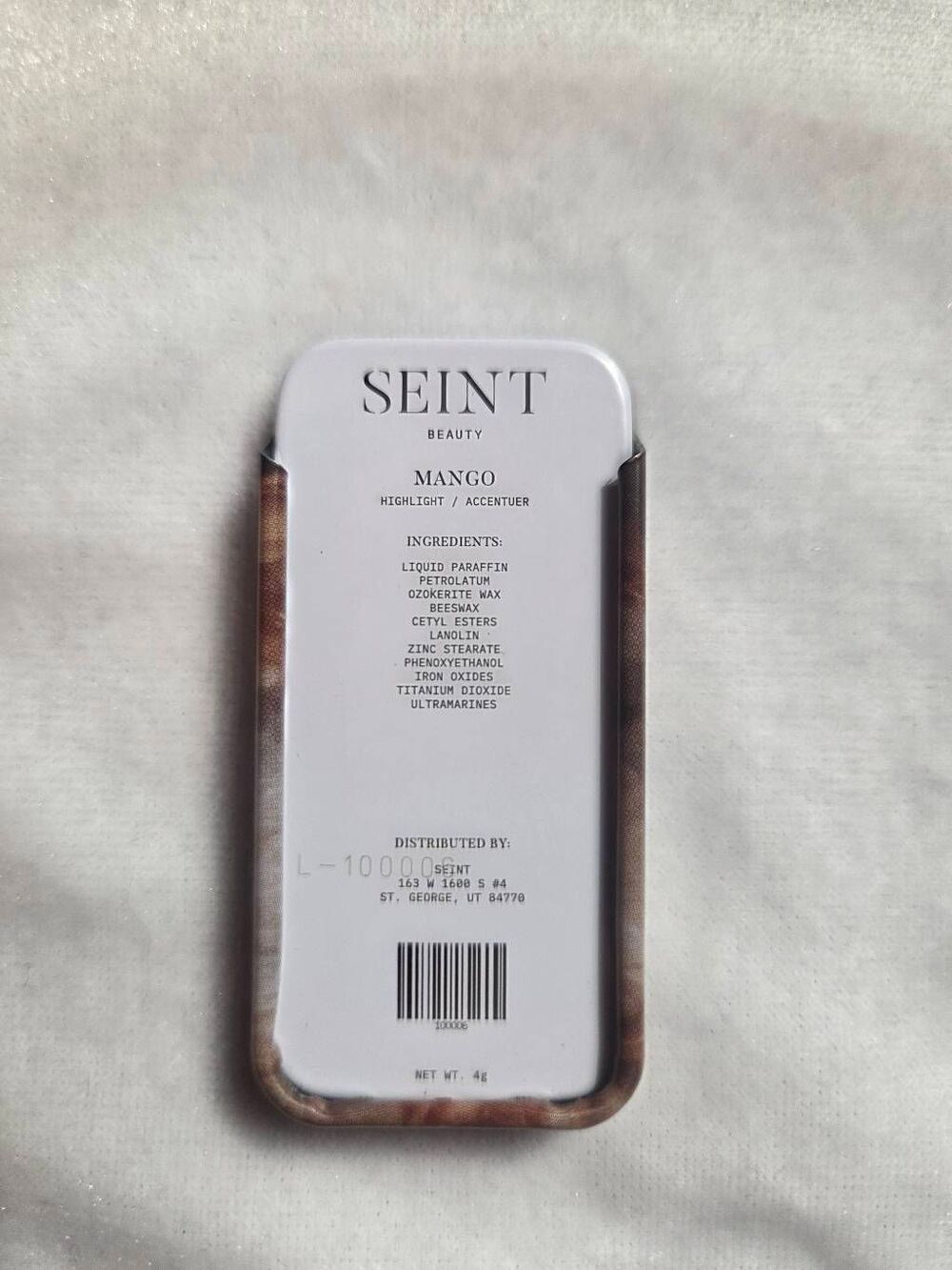Seint Mango Highlight Tin 4g New w/Out Box - Picture 2 of 4